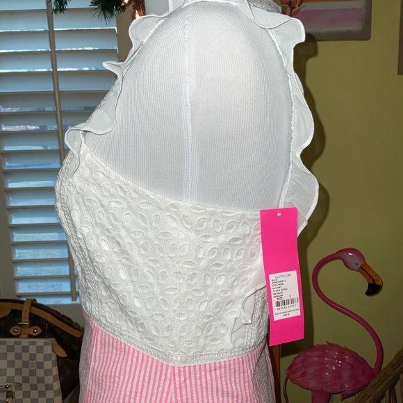 Lilly Pulitzer NWT Maya Shift Dress Pink Tropics Seersucker Size 00,0,2,12,16 - Picture 9 of 16
